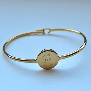 Sarah Chloe Gold-Plated Monogram Initial Bracelet